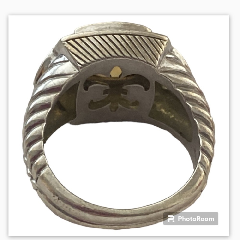 - Judith Ripka sterling silver peridot citrine ring - Picture 4 of 4